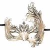 EasyToys Venetian Gold Metal Mask with Decorative Diamonds
