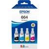 Epson 664 EcoTank 4 spalvų sudėtinė pakuotė | Epson C13T66464A | 664 EcoTank 4 spalvų sudėtinė pakuotė | Rašalo talpykla | Juodas, geltona, žalsvai mėlyna, purpurinė