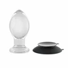 Gender X Evolved Crystal Ball Plug - Clear Silicone Base, Smooth Plastic Shape