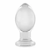 Gender X Evolved Crystal Ball Plug - Clear Silicone Base, Smooth Plastic Shape