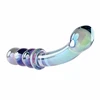 Evolved Shiny Wand Galaxy Glass Massager Iridescent Mėlyna-Violetinė 19cm