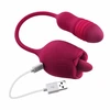 Evolved Wild Rose Intimate Tongue System Raudona, Dual Motor, USB Rechargeable
