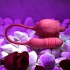 Evolved Wild Rose Intimate Tongue System Raudona, Dual Motor, USB Rechargeable