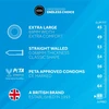 EXS Jumbo 12-Pack Wide Fit Latex Condoms 69mm Pre-Lubricated