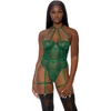 Forplay Fantasy Lingerie Watch Her Bloom Lace Mesh Teddy XL with Garter Straps