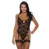 Forplay Fantasy Lingerie Your Lace or Mine Teddy V-Wire, Cut-Out Back, XL