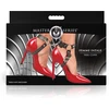 Xr Brands Femme Fatale Heel Cuffs Juodas/Raudona - Adjustable Vegan Leather Ankle Straps