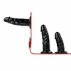 Fetish Collection Triple Harness System Adjustable Juodas/Raudona 54-106cm