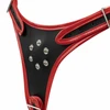 Fetish Collection Triple Harness System Adjustable Juodas/Raudona 54-106cm
