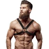 Fetish Submissive Attitude Men's Adjustable Chest Harness Vegan Leather