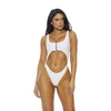 Forplay Medellin One Piece Swimsuit L Juodas Cutout Zipper Detail