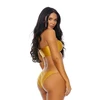 Forplay San Luis Bikini Set M - Bandeau Top &amp; String Bottom, Juodas