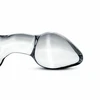 Glas No. 13 Curved Glass Plug with Pull Ring - Transparent, Medium Size