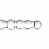 Glas No. 19 Intimate Glass Massage Wand - Dual-Ended, Beaded, Clear