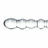 Glas No. 19 Intimate Glass Massage Wand - Dual-Ended, Beaded, Clear