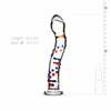 Glas No. 3 Glass Intimate Device with Textured Coloured Accents 19 cm