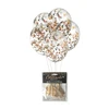 Little Genie Productions Glitterati Balloons with Metallic Confetti 5pcs - Elegant Bachelorette Decor
