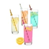 Little Genie Productions Glitterati Decorative Tall Party Straws Metallic Set 8pcs Gold &amp; Sidabrinis