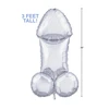 Little Genie Productions Glitterati Disco Balloon 3ft Mylar - Metallic Sparkle Party Decoration