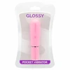 Glossy Deep Rose Pocket Vibrator - Compact Vanduo-Resistant Model ABS
