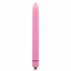 Glossy Slim Deep Rose Vibrator - Atsparus vandeniui ABS, Compact 165 mm