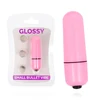 Glossy Small Bullet Vibe Deep Rose ABS Compact Atsparus vandeniui 58mm