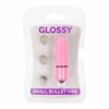 Glossy Small Bullet Vibe Deep Rose ABS Compact Atsparus vandeniui 58mm
