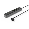 Hama 3 gniazda SCHUKO, 1,4M, 2 USB-C, 1 USB-A, Power Delivery, 100W