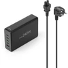 Hama stacja ładująca o mocy 240w,4x usb-c, 1x usb-a, juoda