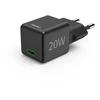 Dėklas Hama supermini 20W PD/QC 1x USB-C juoda