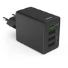 Hama 35W PD/QC 1x USB-C, 3x USB-A, juoda