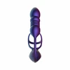Hueman Deep Impact Dual-Action Silicone Intimate Ring Violetinė