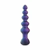 Hueman Galaxy Force Remote-Controlled Vibrating Beaded Plug Juodas