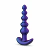 Hueman Galaxy Force Remote-Controlled Vibrating Beaded Plug Juodas