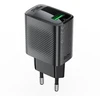 Acefast A90 įkroviklis GaN USB-A QC 18W – juodos spalvos