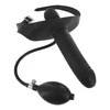 Xr Brands Incubus Inflatable Dual-Function Gag with External Attachment Juodas