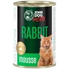 JOHN DOG For cats triušiena Mousse – šlapias kačių maistas – 400g