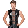Juodas Level Vinyl Sleeveless Shirt M - Bi-Elastic, Mesh Inserts