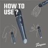 Sexy Elephant Juodas Lightning Wand by Dream Toys - Powerful Rechargeable Massager