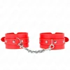 Kink Wrist Restraint KINK Adjustable Raudona Wrist Restraints 21-33 cm - Soft Lined Secure Cuffs