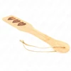 Kink Impact Touch KINK Bamboo Paddle Heart Pattern 32x5.5 cm - Elegant Wooden Impact Tool