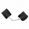 Kink Wrist Restraint KINK Beginner Fur Wrist Cuffs Juodas 30x7 cm - Soft Adjustable Fastening