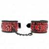 Kink Wrist Restraint KINK Diamond Pattern Adjustable Wrist Restraints Dark Raudona 17-26cm x 5.5cm