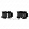 Kink Wrist Restraint KINK Furry Lined Adjustable Wrist Restraints Juodas 17-31cm x 7cm