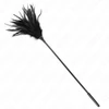 Kink Impact Touch KINK Juodas Feather Sensory Teaser 45 cm - Elegant Multi-Feather Wand