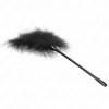 KINK Juodas Feather Sensory Wand 27 cm - Elegant Teasing Priedas