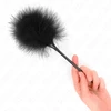 KINK Juodas Feather Sensory Wand 27 cm - Elegant Teasing Priedas