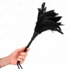 Kink Impact Touch KINK Juodas Horn-Shaped Feather Teaser 36cm - Elegant Sensory Duster