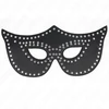 Kink Masked Allure KINK Leatherette Mask Model 2 with Rivets 30x12 cm - Adjustable Juodas