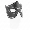 Kink Masked Allure KINK Leatherette Mask Model 2 with Rivets 30x12 cm - Adjustable Juodas